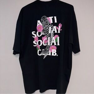 ANTI SOCIAL SOCIAL CLUB Ornamental Tee Pink Koi Fish NWT